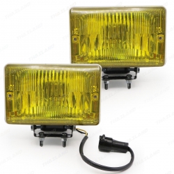 ไฟหรี่กันชนหน้า 2 ชิ้น เบ้าชุปโครเมี่ยม สีเหลือง สำหรับ Toyota Land Cruiser BJ LJ FZJ PZJ HZJ FJ70 FJ75 FJ73 ปี 1990-2006